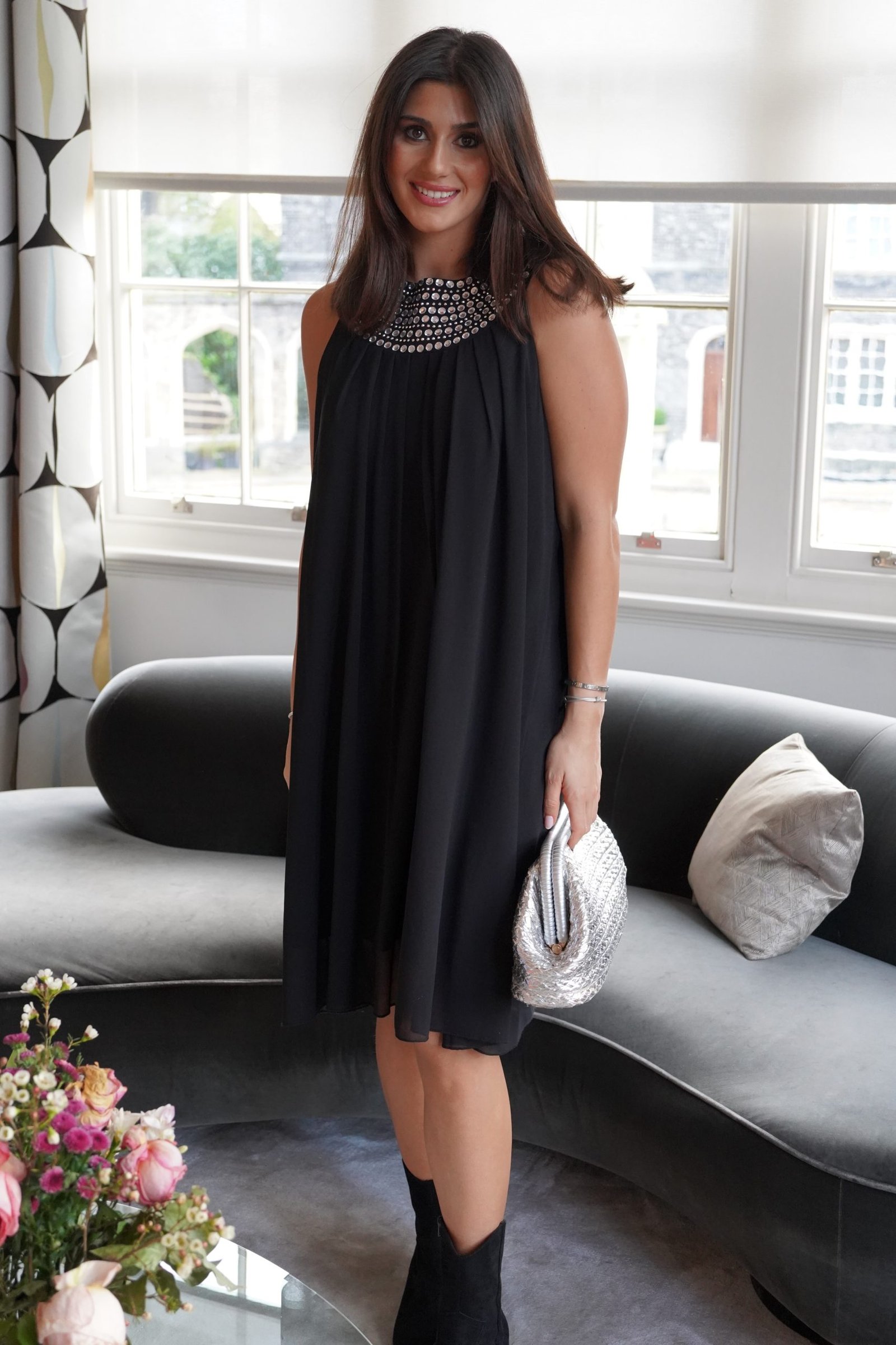 Jewel Black Dress - Image 5