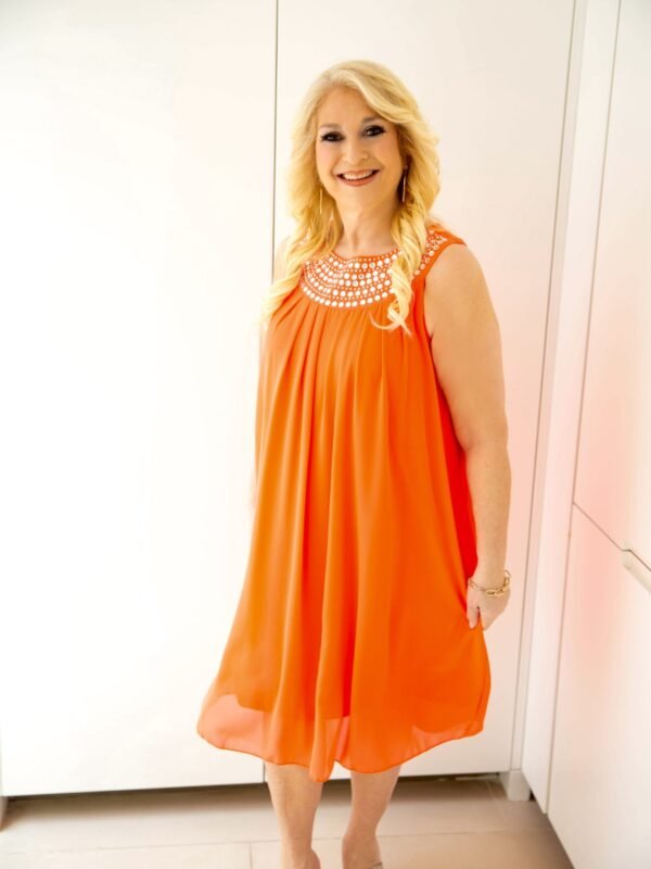 Jewel Coral Dress