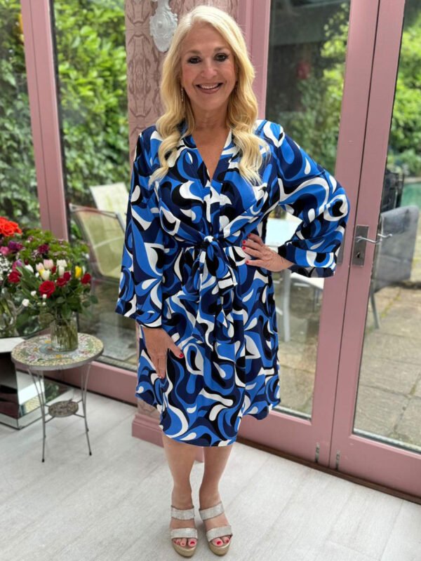 Debora Blue Multi Dress