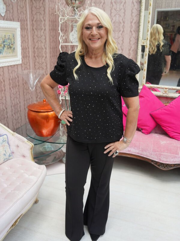 Molly Black & Silver Top