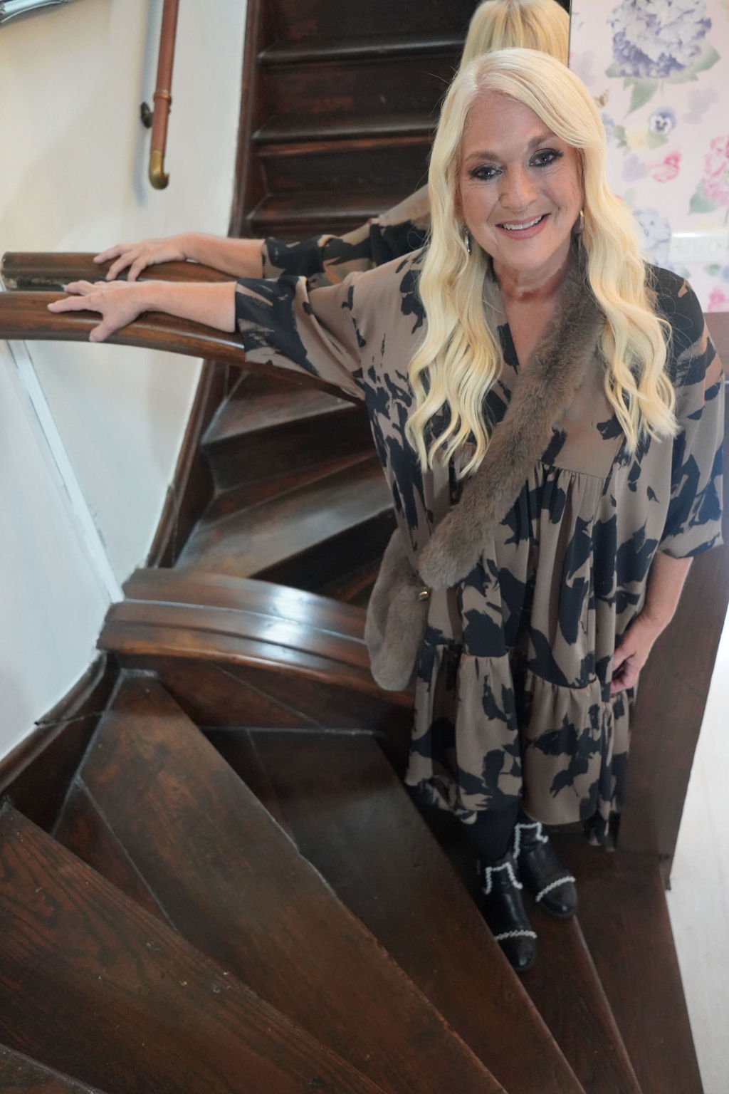 Natasha Mocha Dress - Image 2