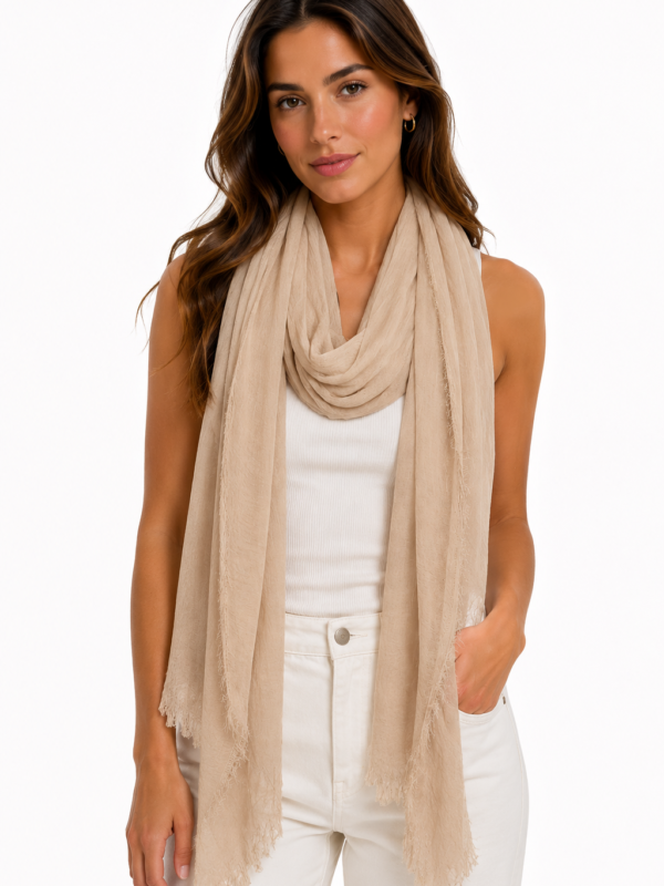 Linen feel Scarf
